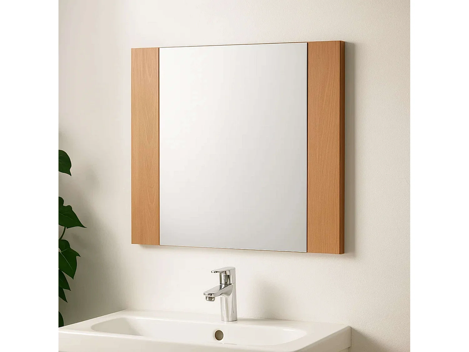 Espejo Clásica Cerezo 72x64x2 cm Dormitorio