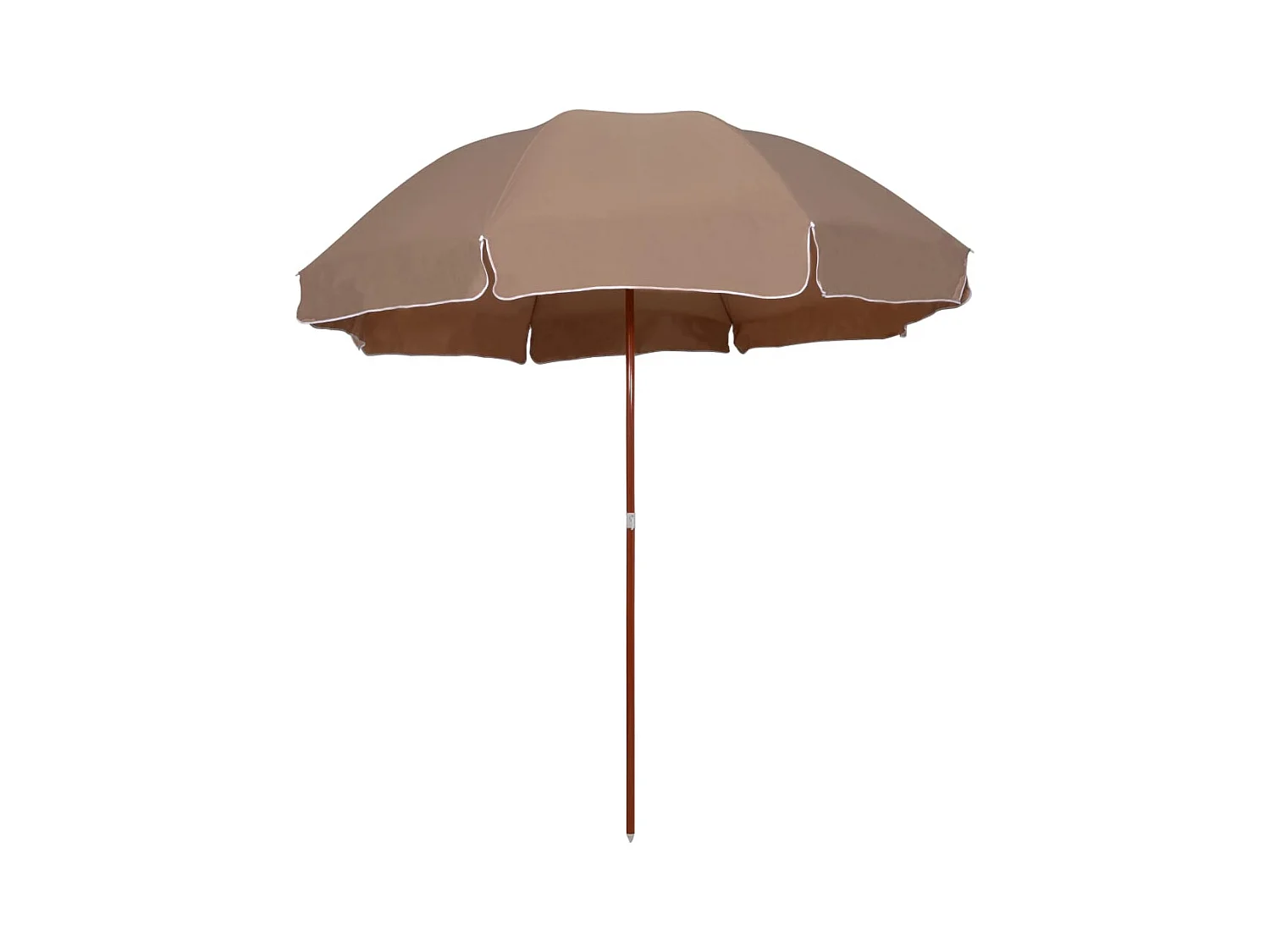 Parasol de jardin-Parasol d'extérieur avec mât en acier 300 cm Taupe