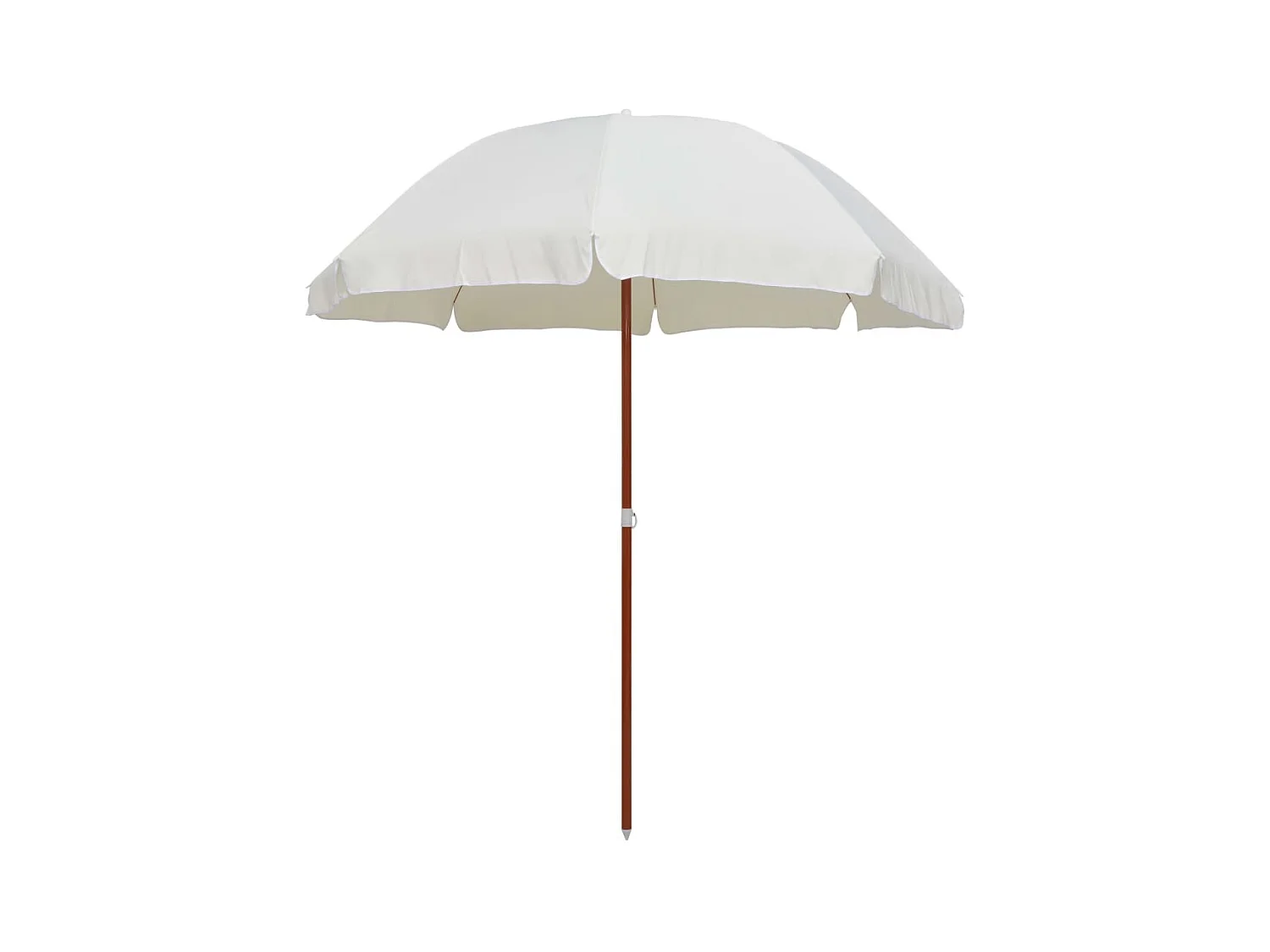Parasol de jardin-Parasol d'extérieur avec mât en acier 240 cm Sable