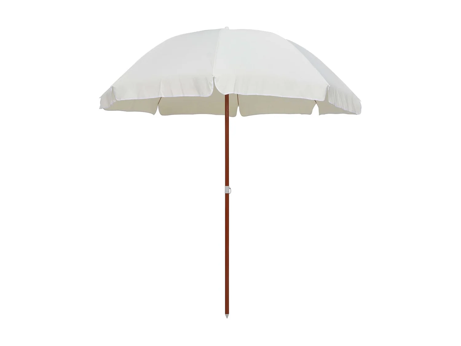Parasol de jardin-Parasol d'extérieur avec mât en acier 240 cm Sable