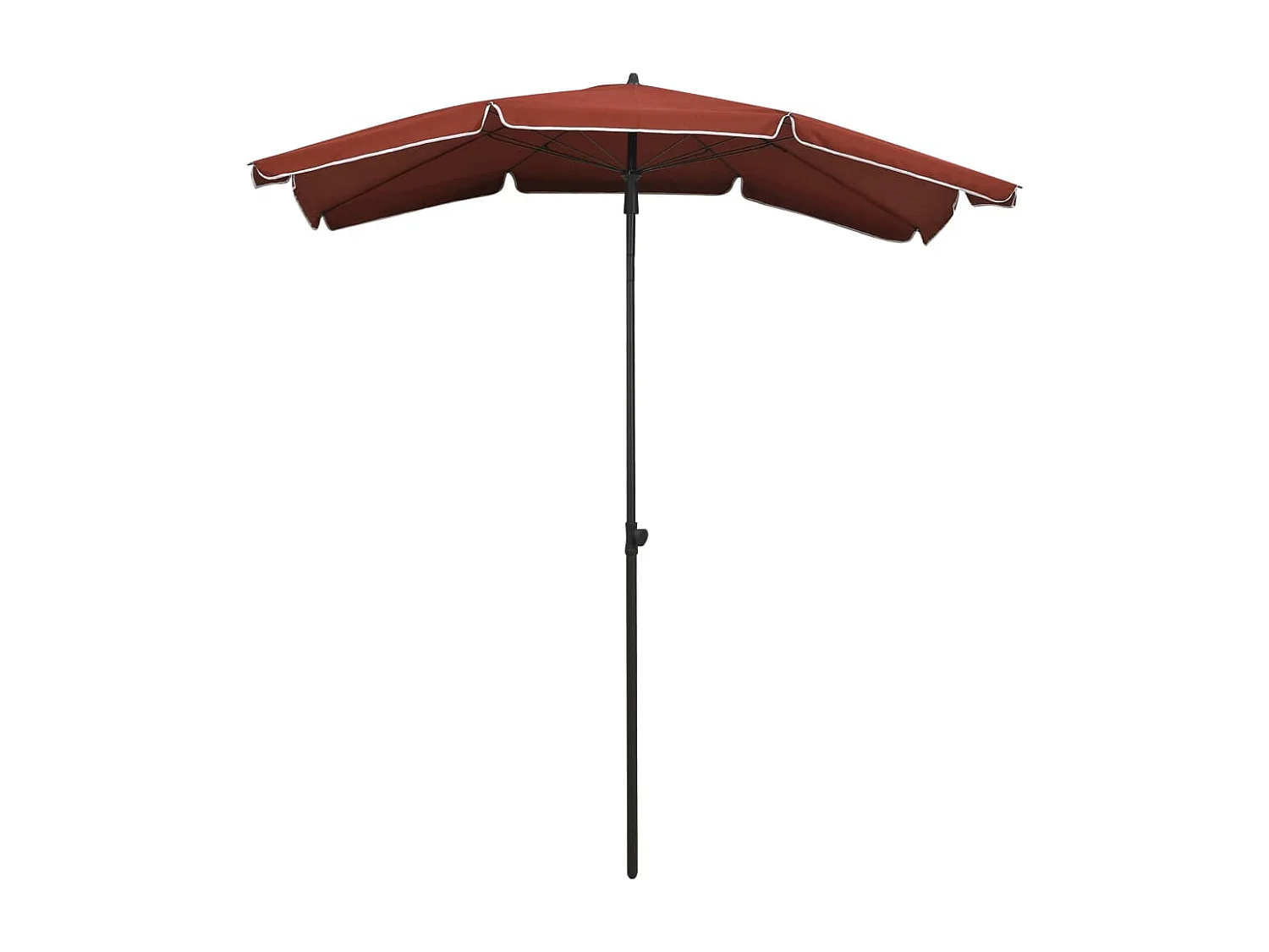 Parasol de jardin-Parasol d'extérieur avec mât 200x130 cm terre cuite