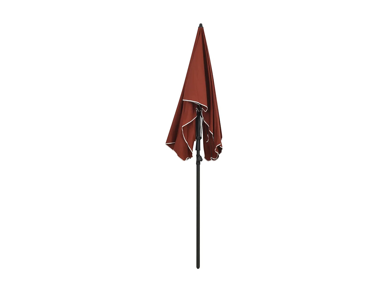 Parasol de jardin-Parasol d'extérieur avec mât 200x130 cm terre cuite
