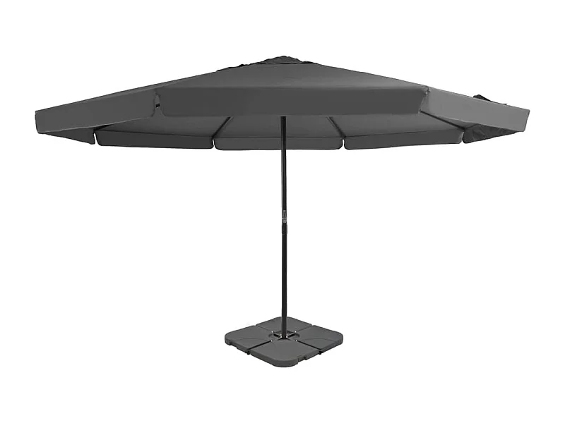 Parasol de jardin-Parasol d'extérieur avec base portable anthracite