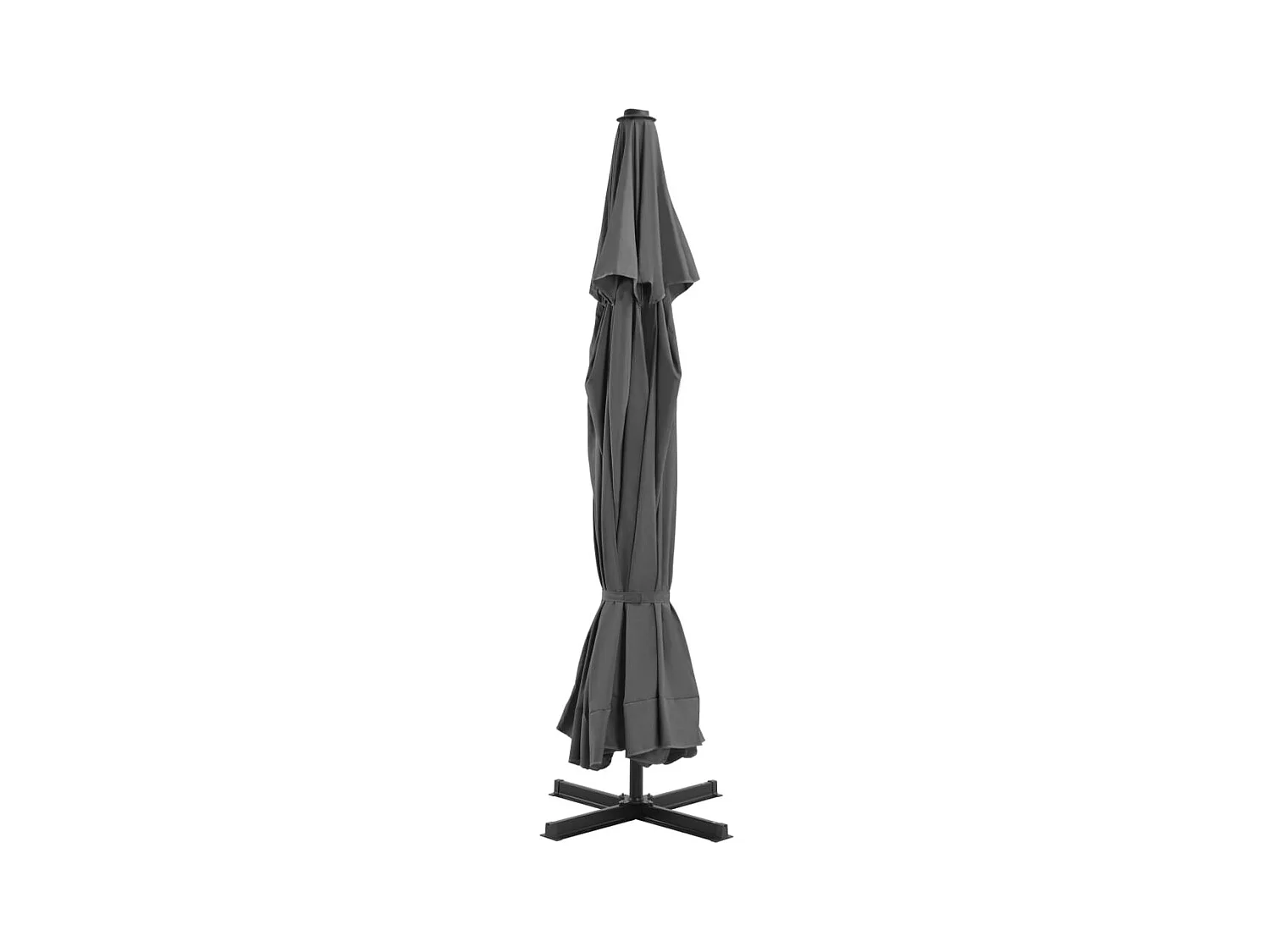 Parasol de jardin-Parasol d'extérieur avec base portable anthracite