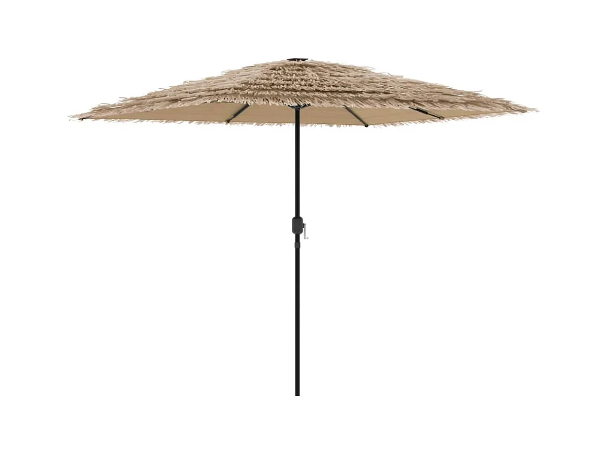 Parasol de jardin-Parasol d'extérieur avec mât en acier marron 248x248x248 cm