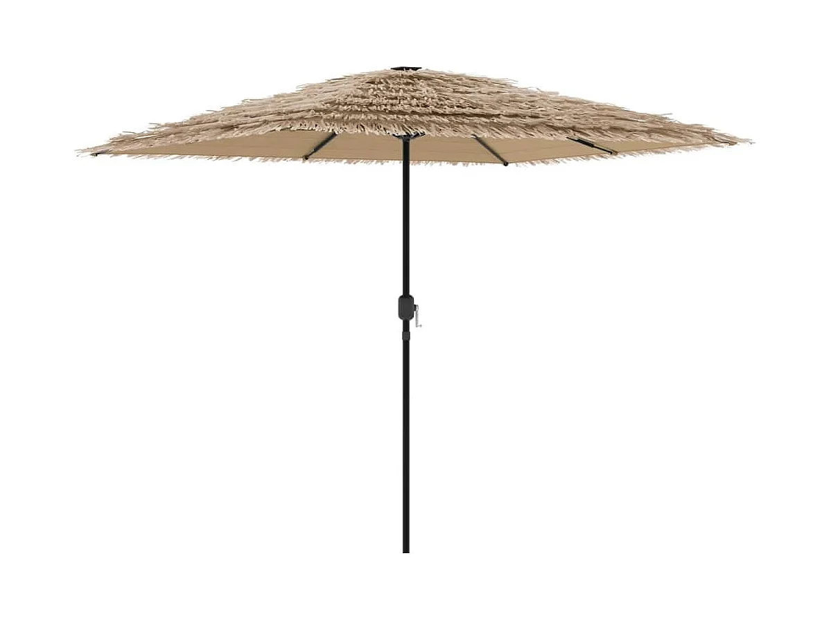 Parasol de jardin-Parasol d'extérieur avec mât en acier marron 248x248x248 cm