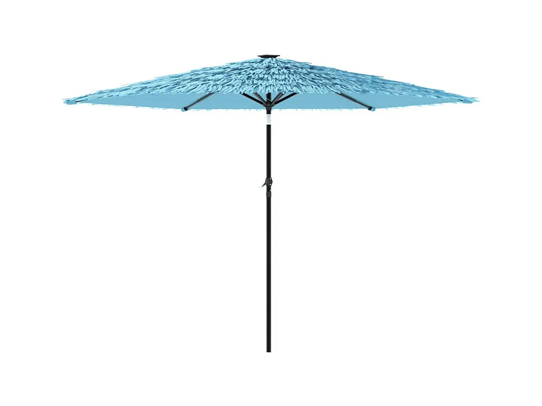 Parasol de jardin-Parasol d'extérieur avec mât en acier bleu 288x288x225 cm