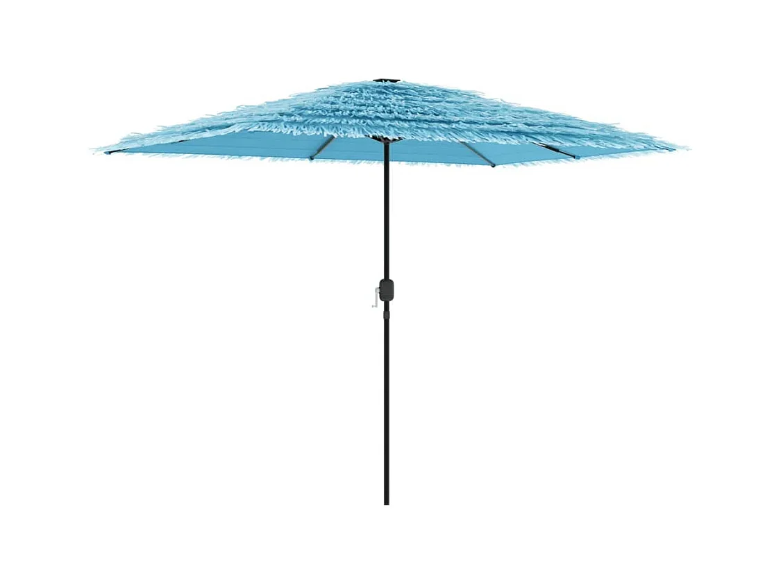 Parasol de jardin-Parasol d'extérieur avec mât en acier bleu 300x200x250 cm