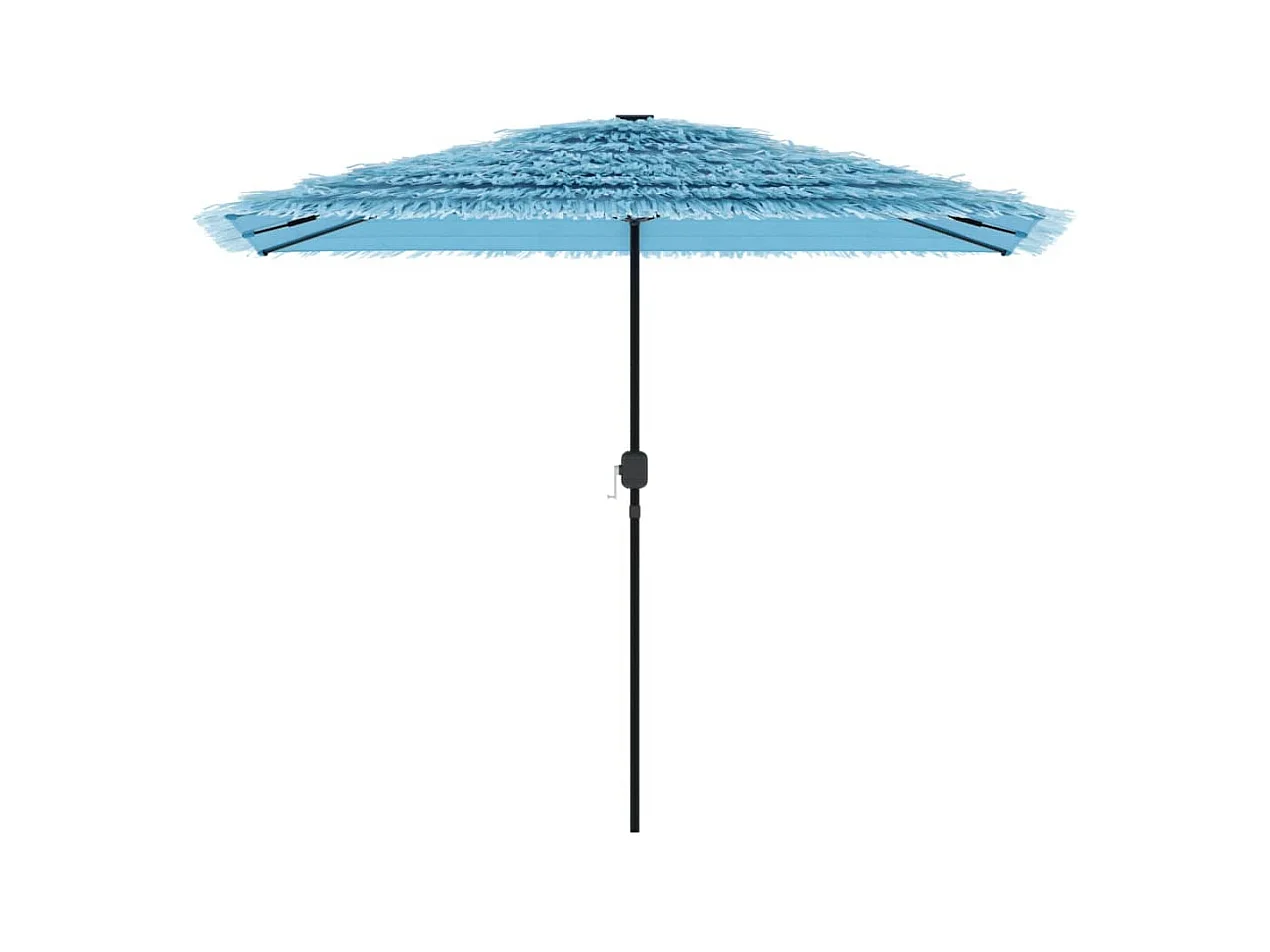 Parasol de jardin-Parasol d'extérieur avec mât en acier bleu 300x200x250 cm