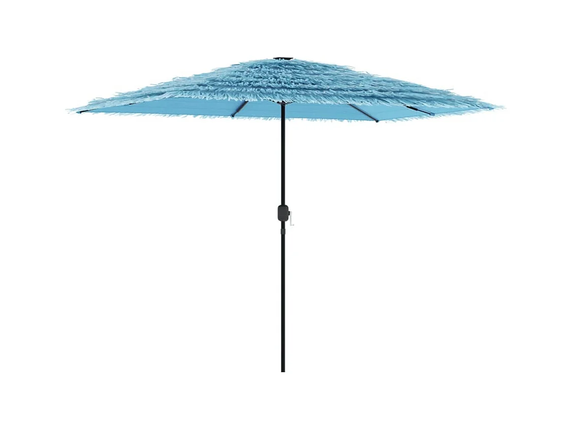 Parasol de jardin-Parasol d'extérieur avec mât en acier bleu 300x200x250 cm