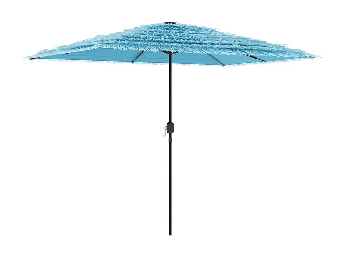 Parasol de jardin-Parasol d'extérieur avec mât en acier bleu 300x200x250 cm