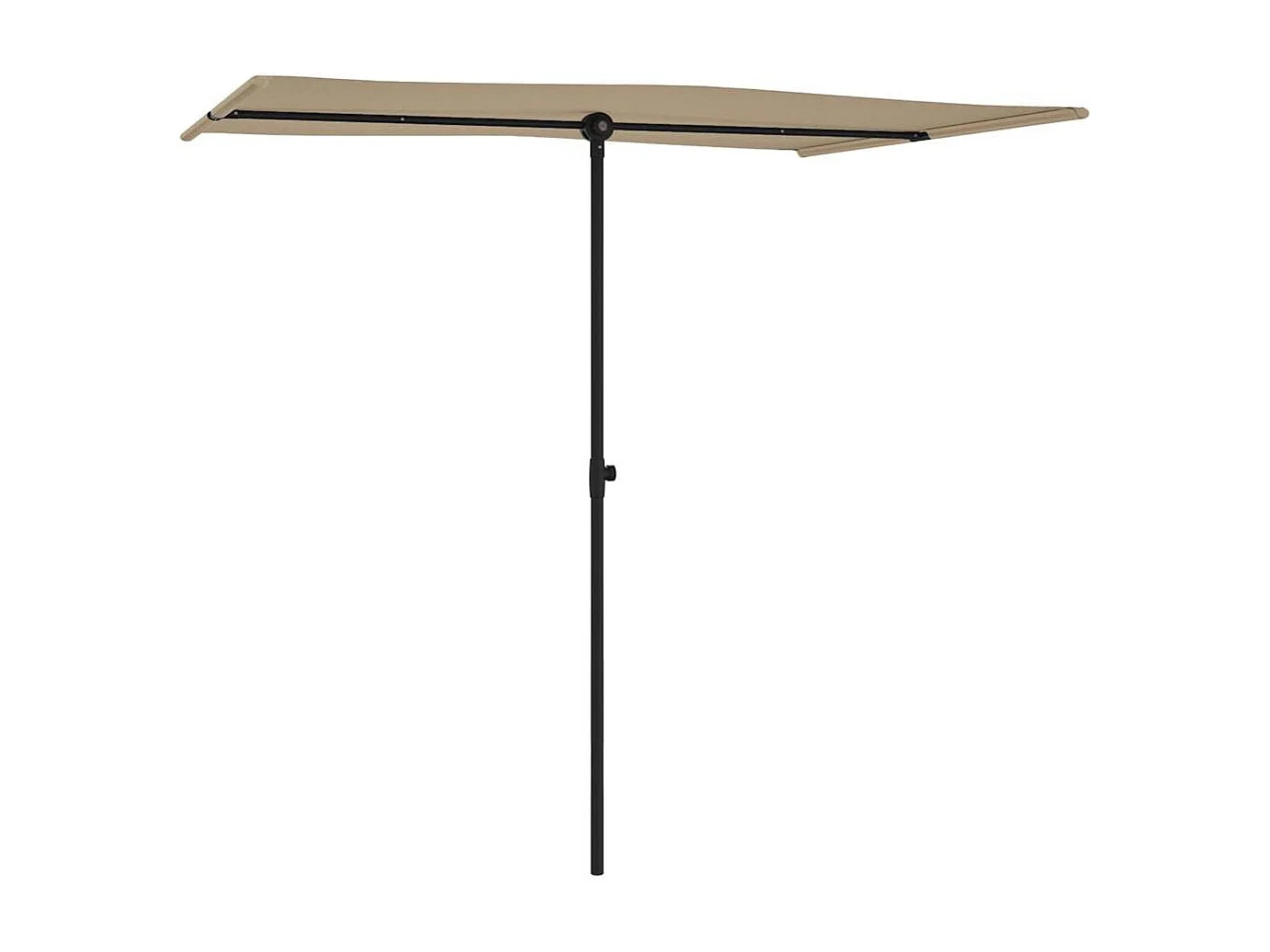 Parasol de jardin-Parasol d'extérieur avec mât en aluminium 2x1,5 m Taupe