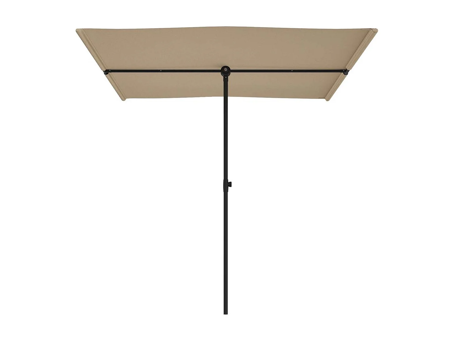 Parasol de jardin-Parasol d'extérieur avec mât en aluminium 2x1,5 m Taupe