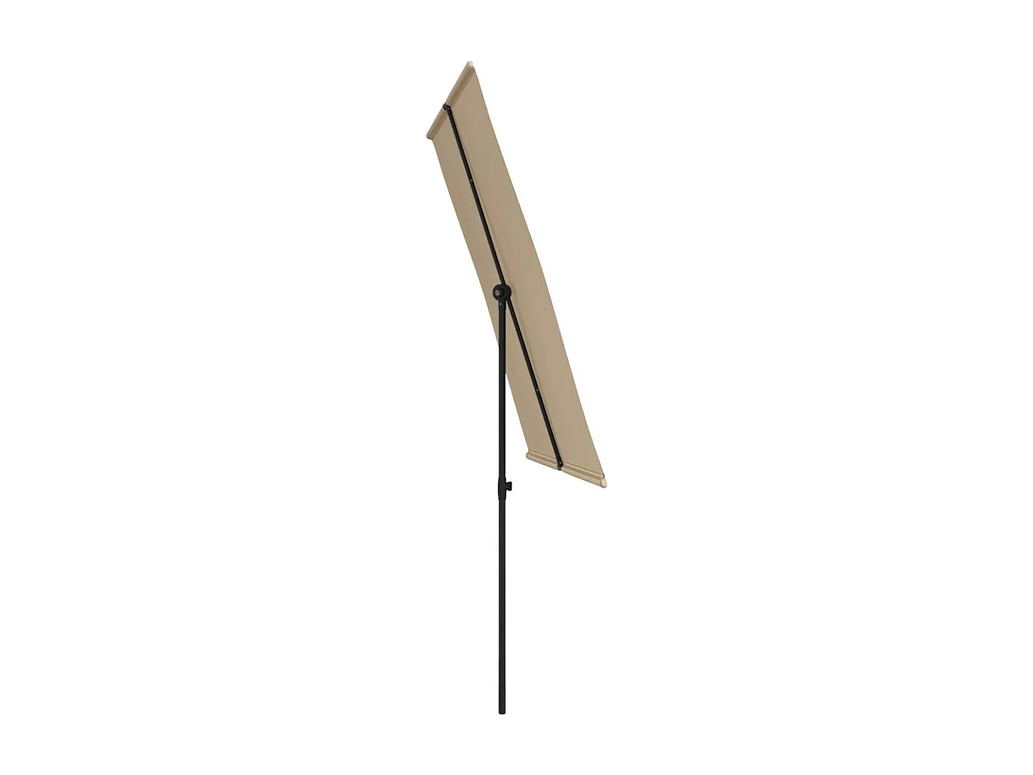 Parasol de jardin-Parasol d'extérieur avec mât en aluminium 2x1,5 m Taupe