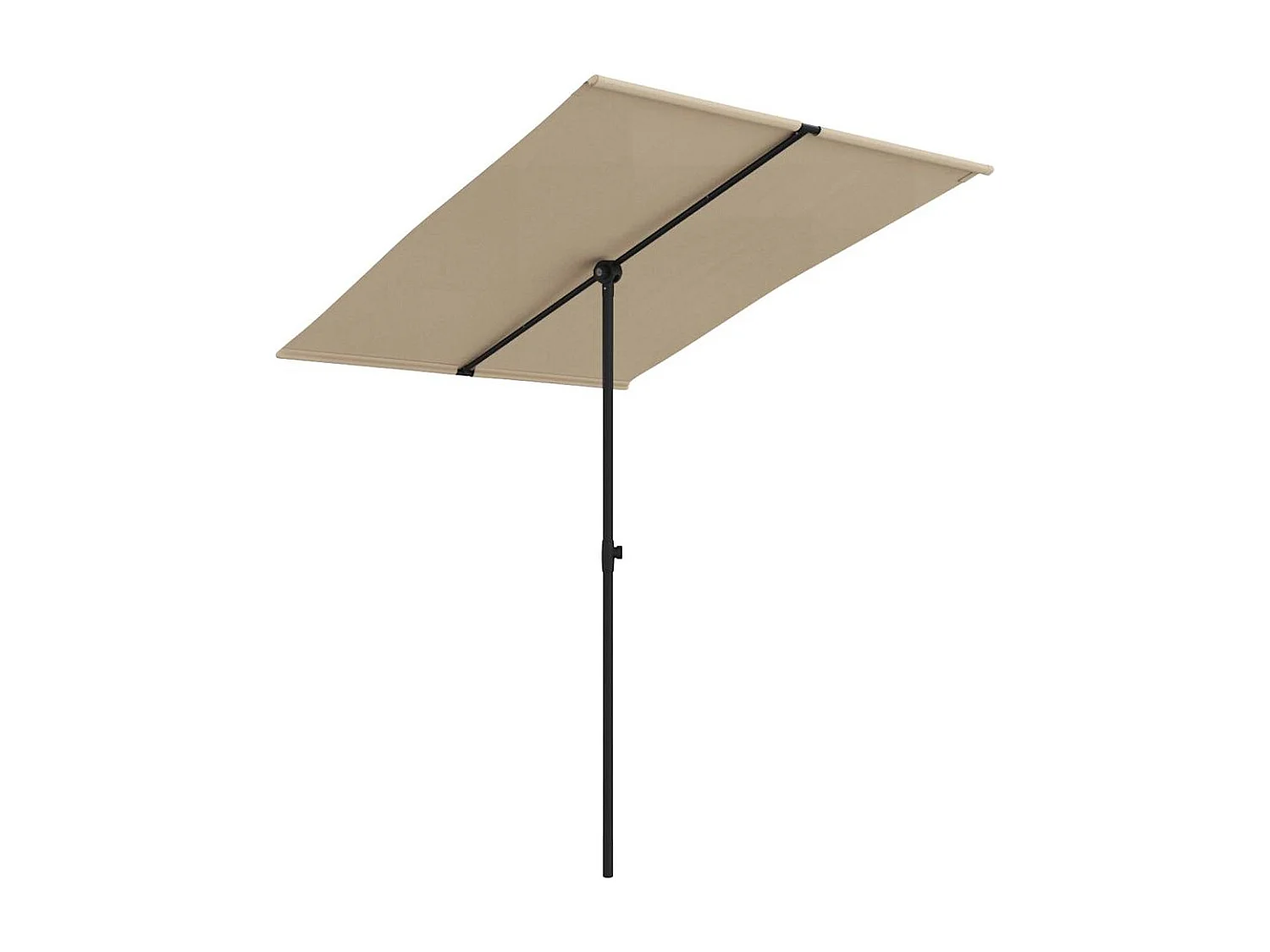 Parasol de jardin-Parasol d'extérieur avec mât en aluminium 2x1,5 m Taupe