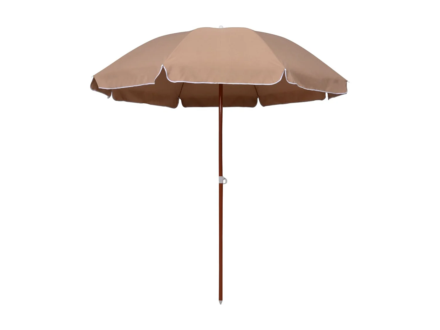 Parasol de jardin-Parasol d'extérieur avec mât en acier 240 cm taupe