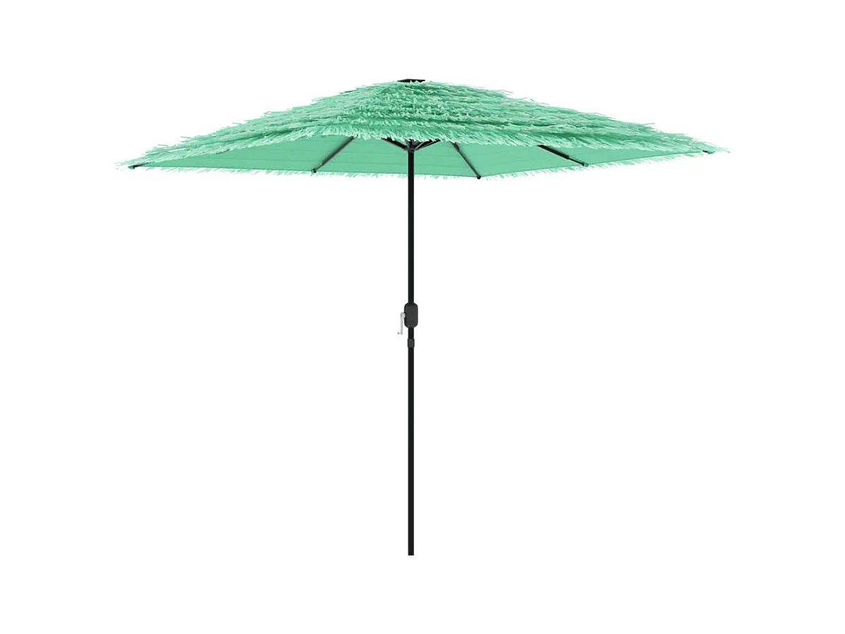 Parasol de jardin-Parasol d'extérieur avec mât en acier vert 248x248x248 cm
