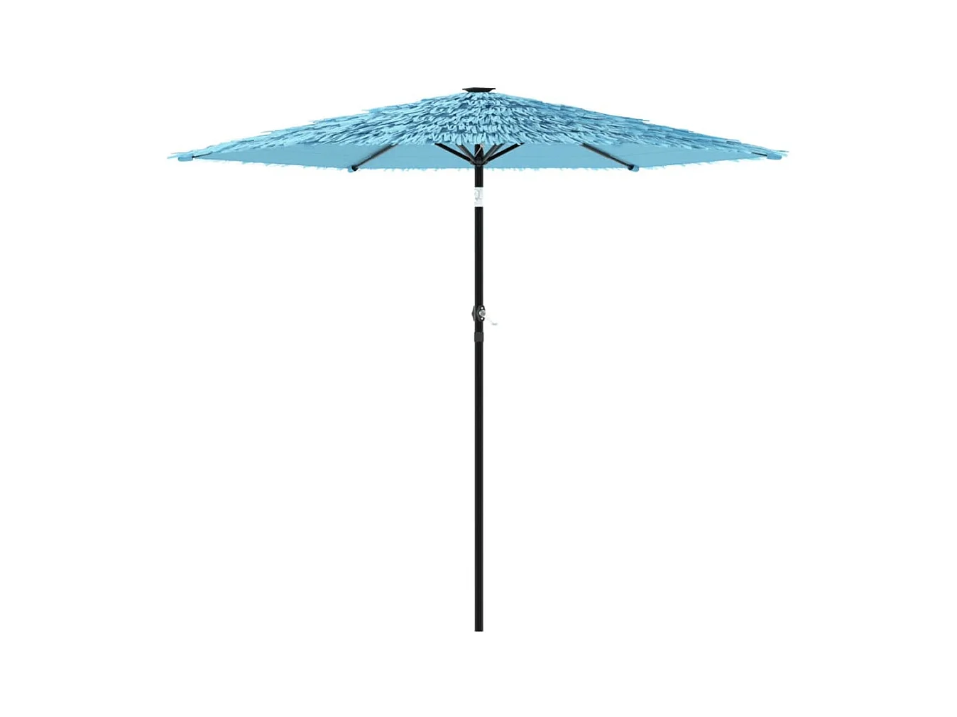 Parasol de jardin-Parasol d'extérieur avec mât en acier bleu 268x268x226 cm