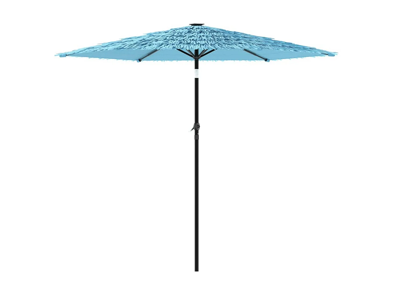 Parasol de jardin-Parasol d'extérieur avec mât en acier bleu 268x268x226 cm