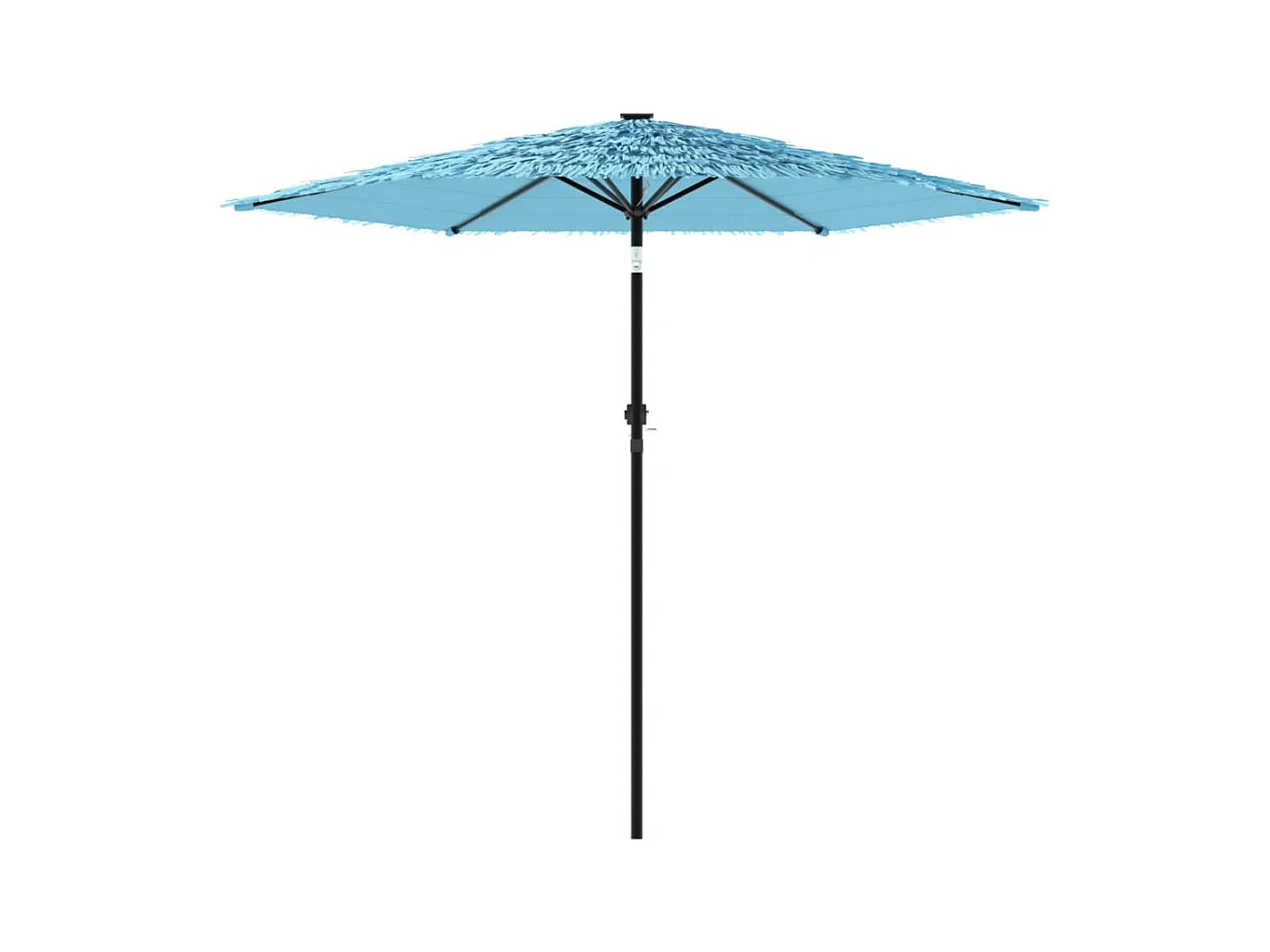 Parasol de jardin-Parasol d'extérieur avec mât en acier bleu 223x223x213 cm