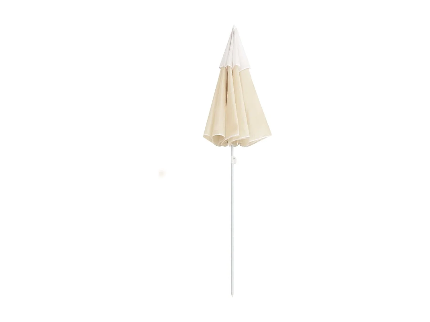 Parasol de jardin-Parasol d'extérieur avec mât en acier sable 180 cm