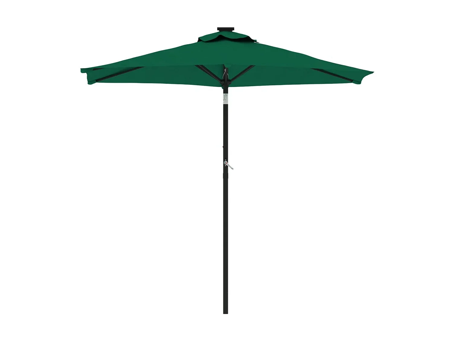 Parasol de jardin-Parasol d'extérieur avec mât en acier vert 225x225x212 cm