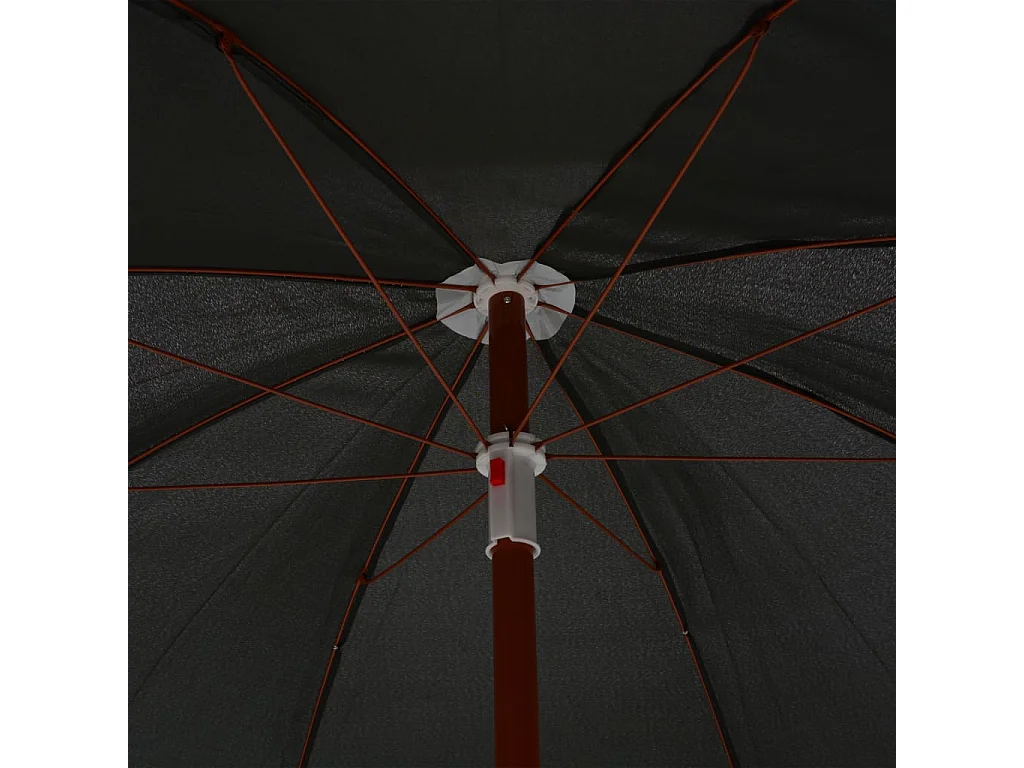 Parasol de jardin-Parasol d'extérieur avec mât en acier 240 cm anthracite