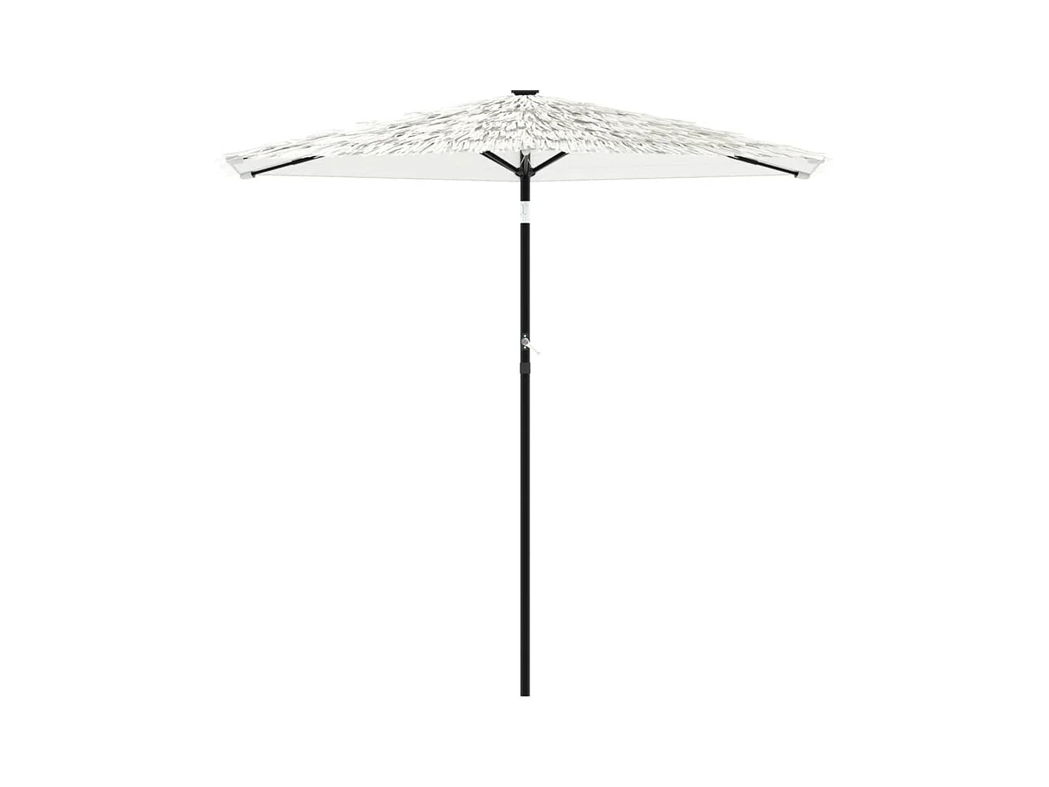 Parasol de jardin-Parasol d'extérieur avec mât en acier blanc 268x268x226 cm