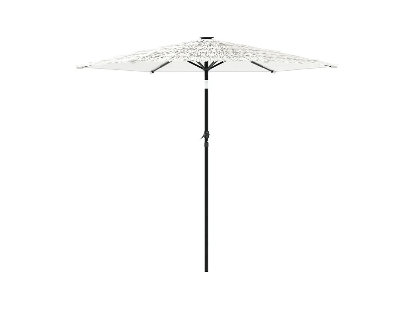 Parasol de jardin-Parasol d'extérieur avec mât en acier blanc 268x268x226 cm