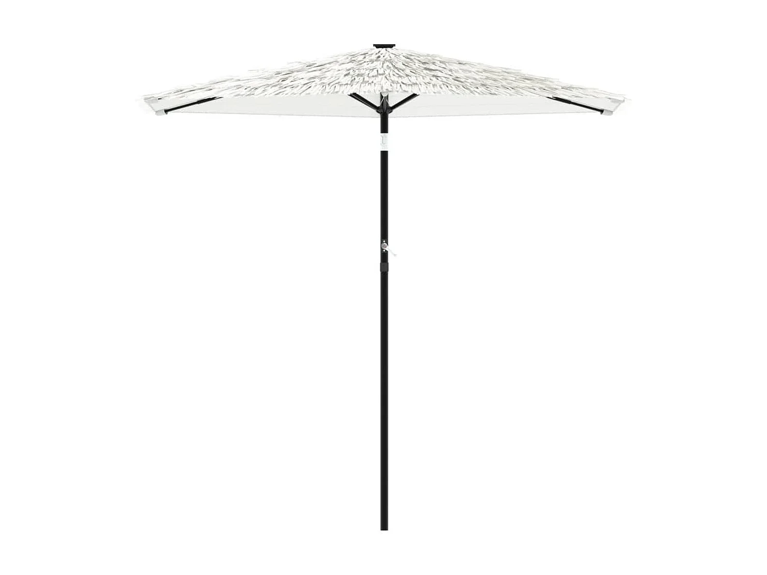 Parasol de jardin-Parasol d'extérieur avec mât en acier blanc 268x268x226 cm