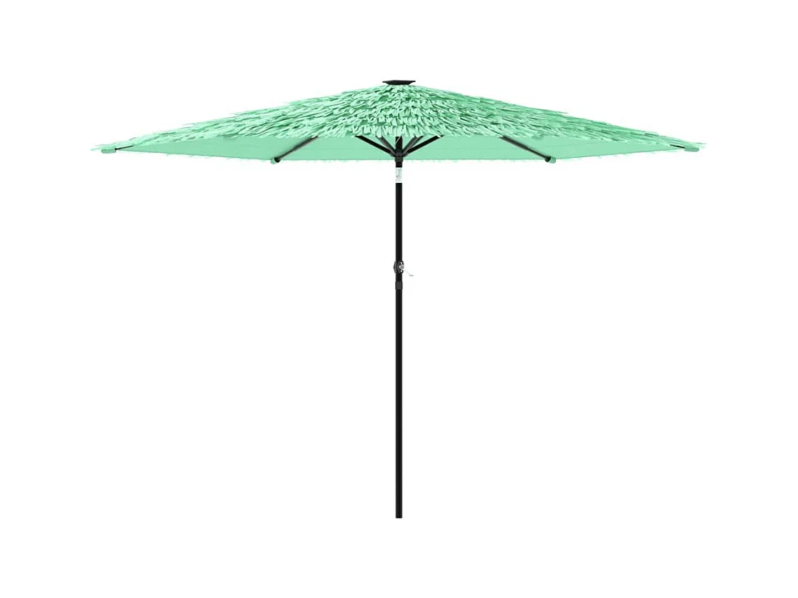 Parasol de jardin-Parasol d'extérieur avec mât en acier vert 288x288x225 cm