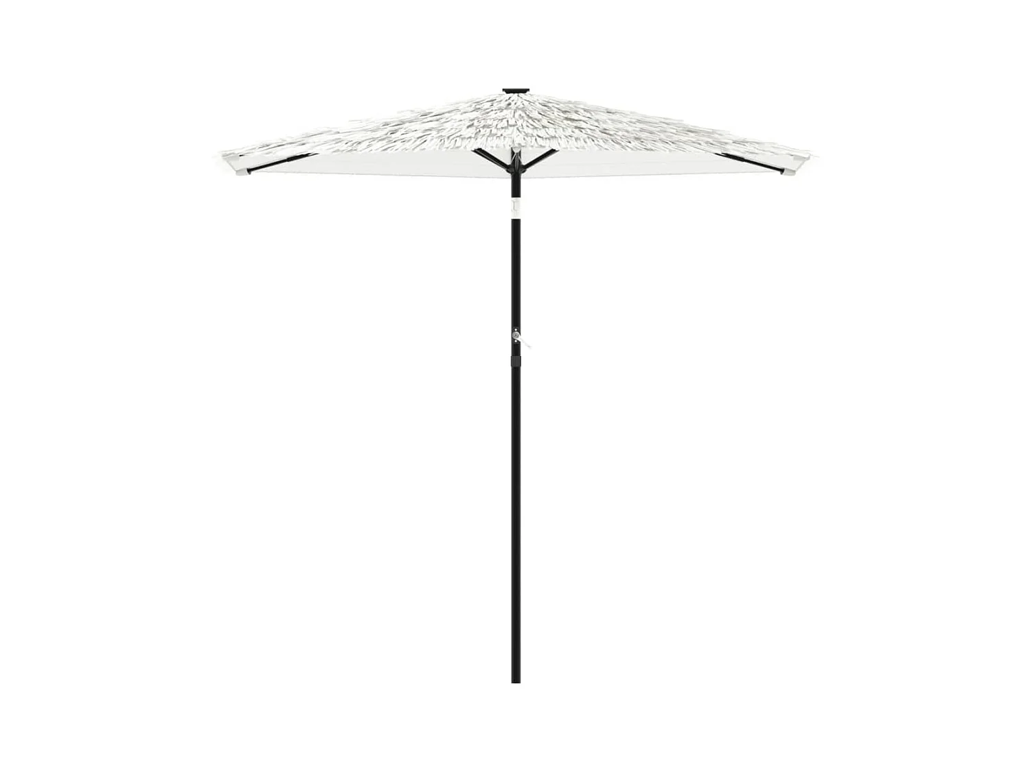 Parasol de jardin-Parasol d'extérieur avec mât en acier blanc 223x223x213 cm