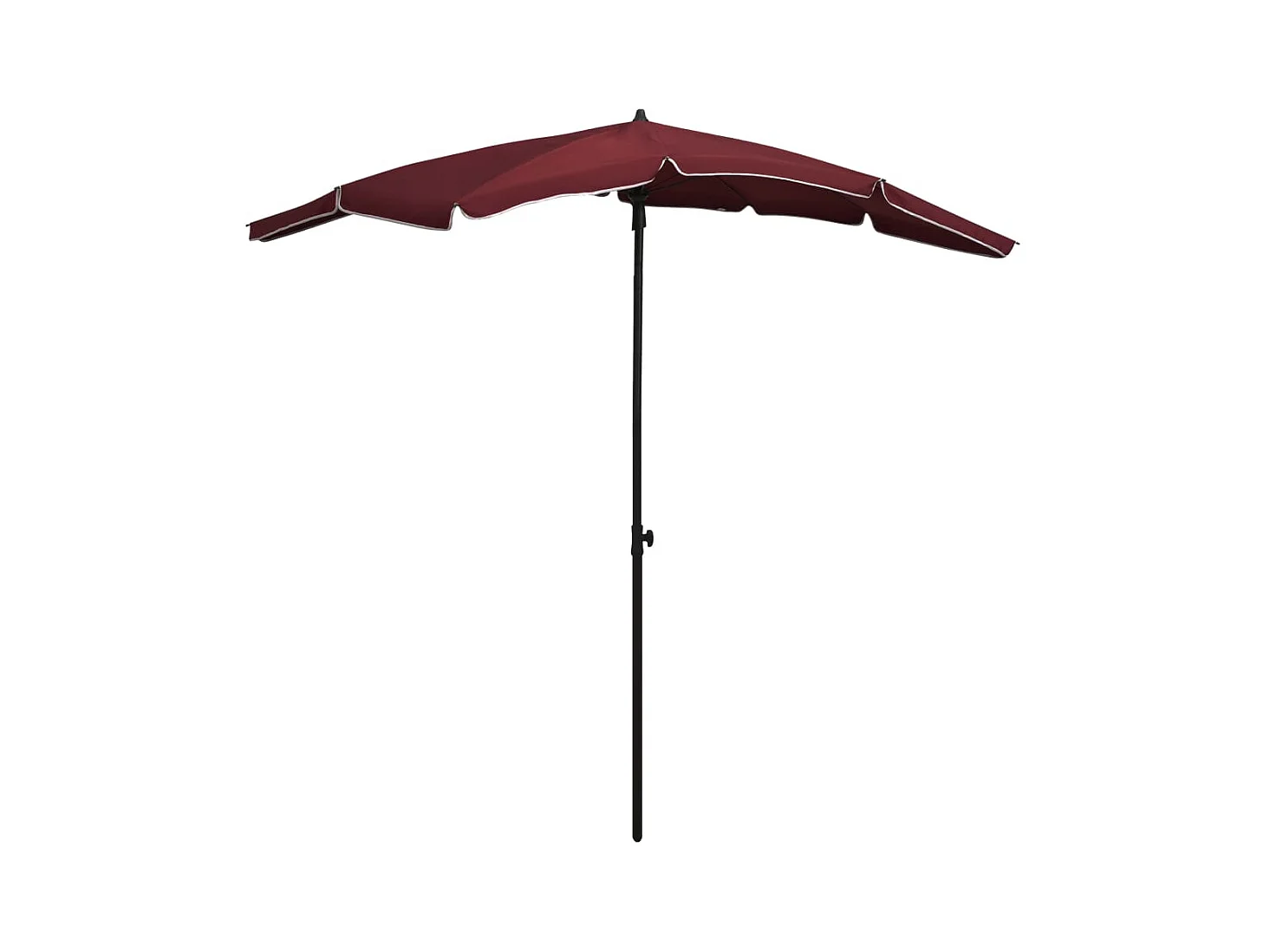 Parasol de jardin-Parasol d'extérieur avec mât 200x130 cm rouge bordeaux