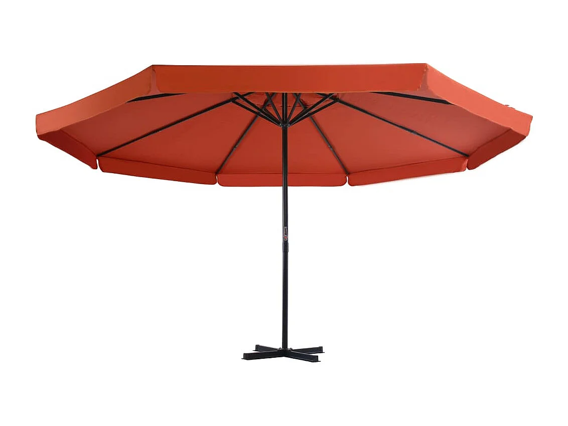 Parasol de jardin-Parasol d'extérieur avec base portable terre cuite
