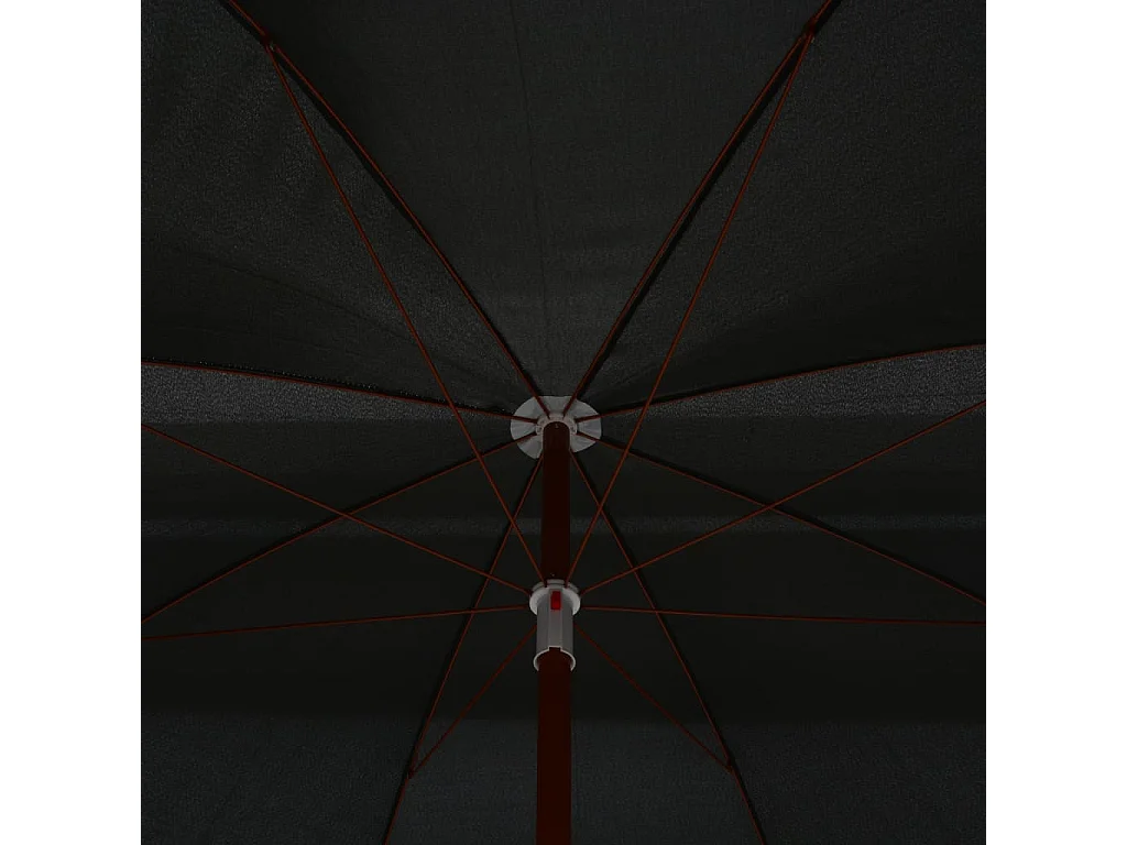 Parasol de jardin-Parasol d'extérieur avec mât en acier 300 cm anthracite