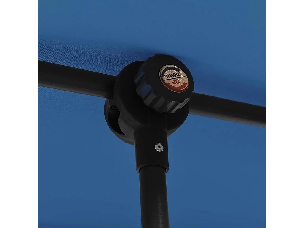 Parasol de jardin-Parasol d'extérieur avec mât en aluminium 2x1,5 m Bleu azuré