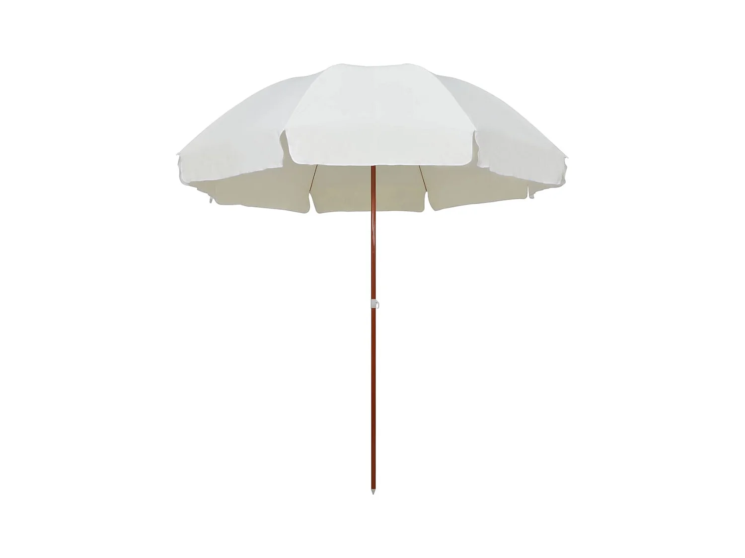 Parasol de jardin-Parasol d'extérieur avec mât en acier 300 cm sable