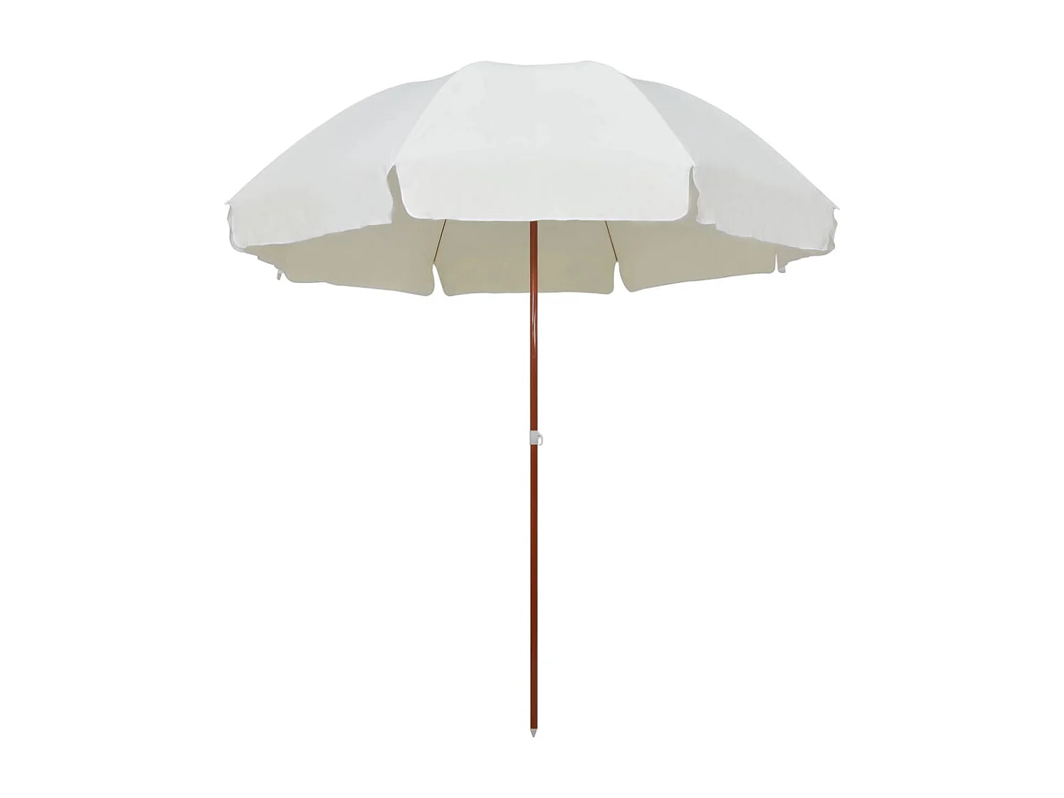 Parasol de jardin-Parasol d'extérieur avec mât en acier 300 cm sable