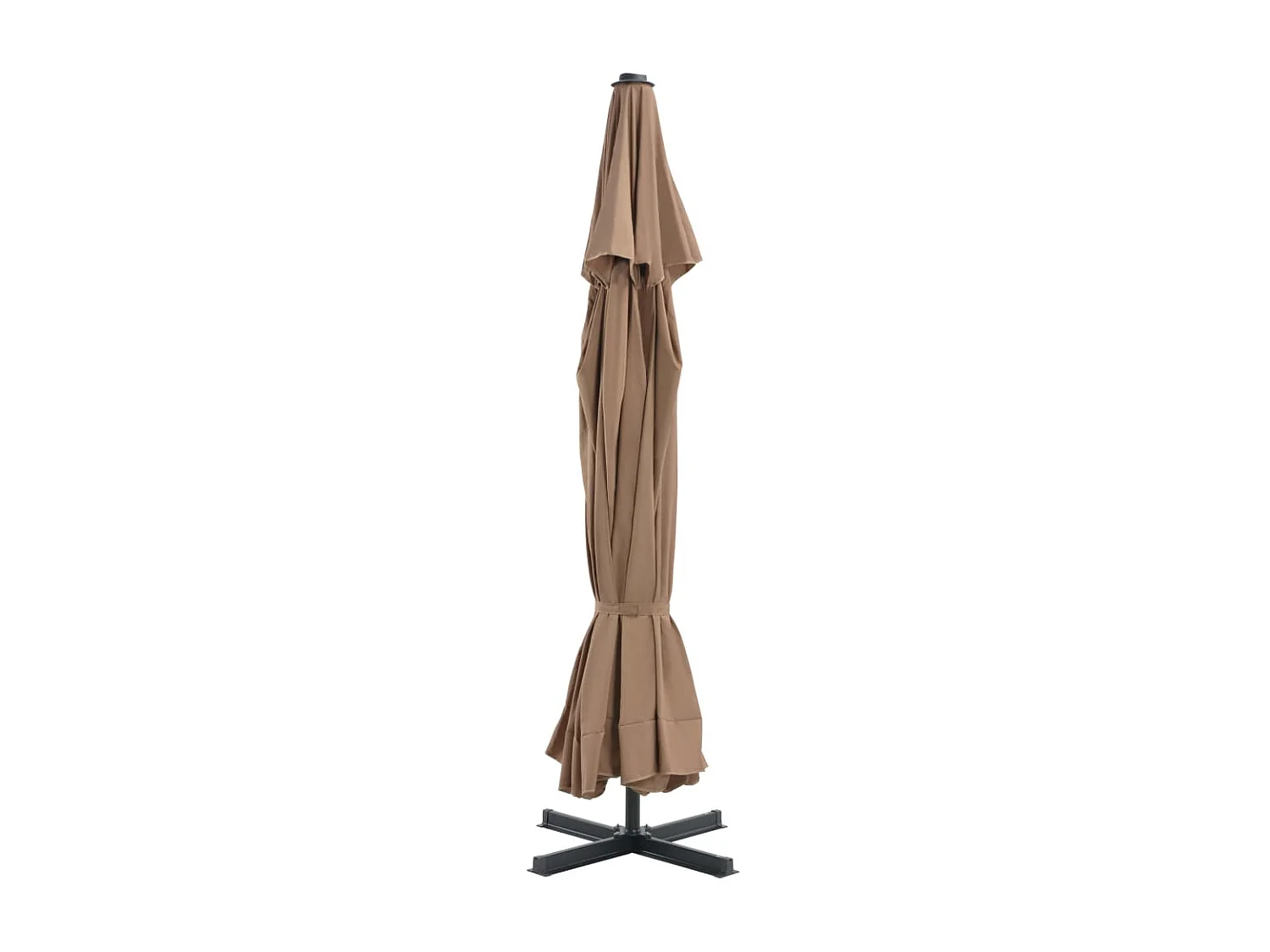 Parasol de jardin-Parasol d'extérieur avec base portable taupe