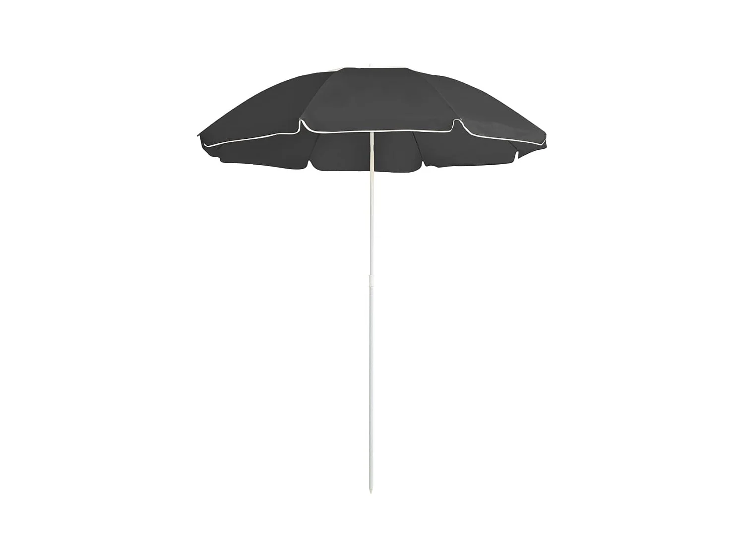 Parasol de jardin-Parasol d'extérieur avec mât en acier anthracite 180 cm