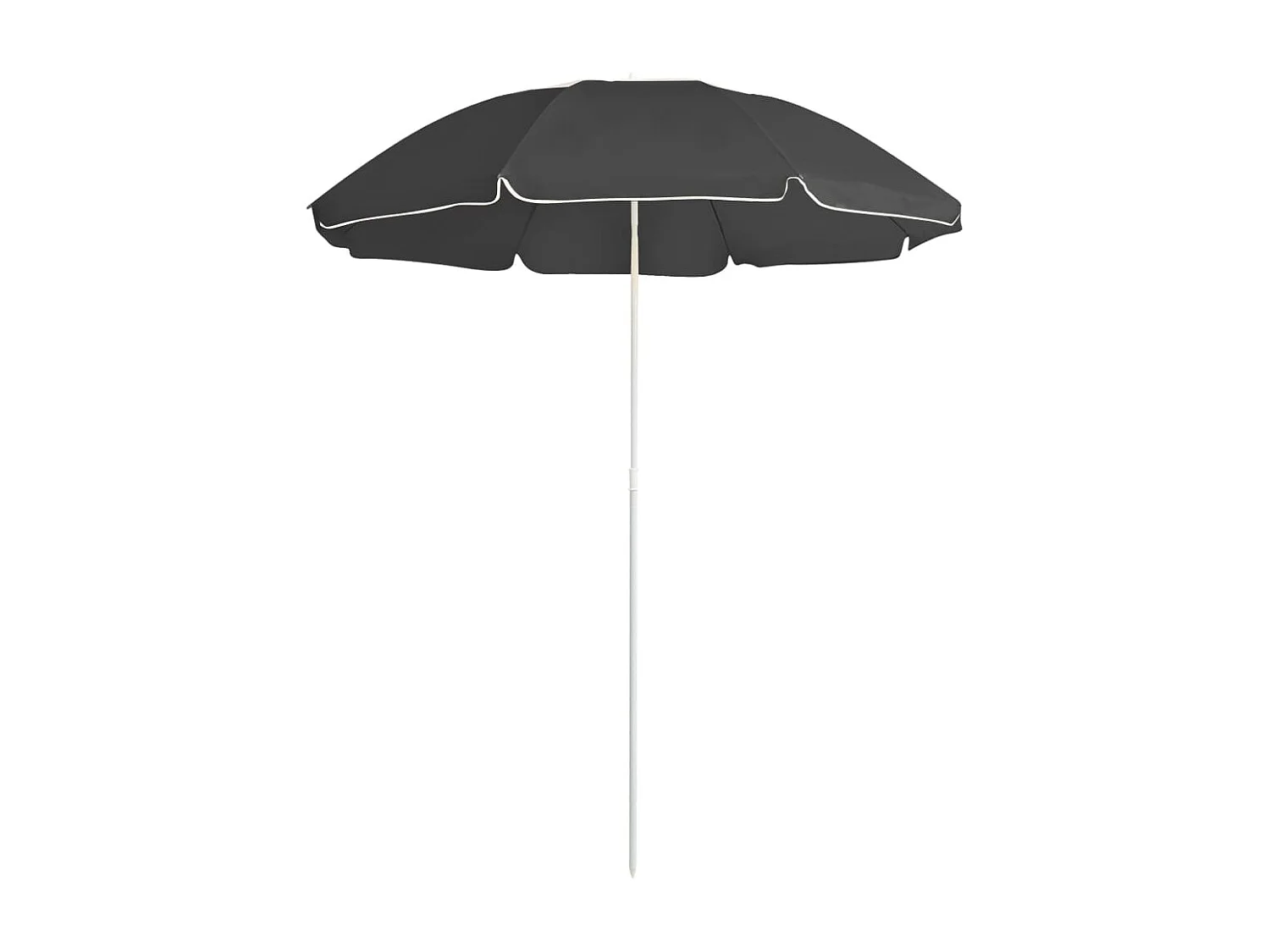 Parasol de jardin-Parasol d'extérieur avec mât en acier anthracite 180 cm