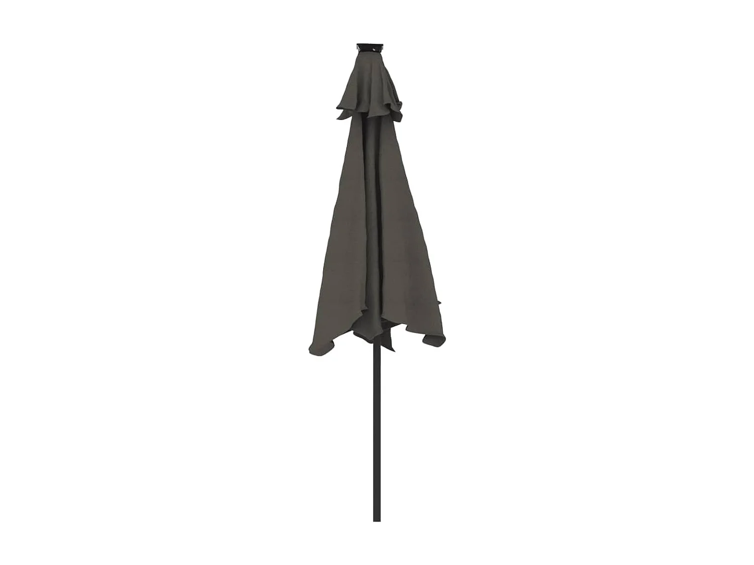 Parasol de jardin-Parasol d'extérieur avec mât en acier anthracite 225x225x212 cm
