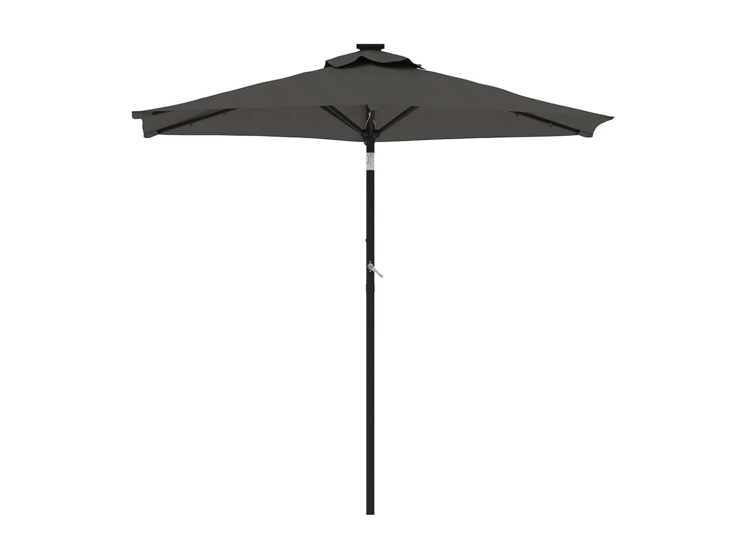 Parasol de jardin-Parasol d'extérieur avec mât en acier anthracite 225x225x212 cm