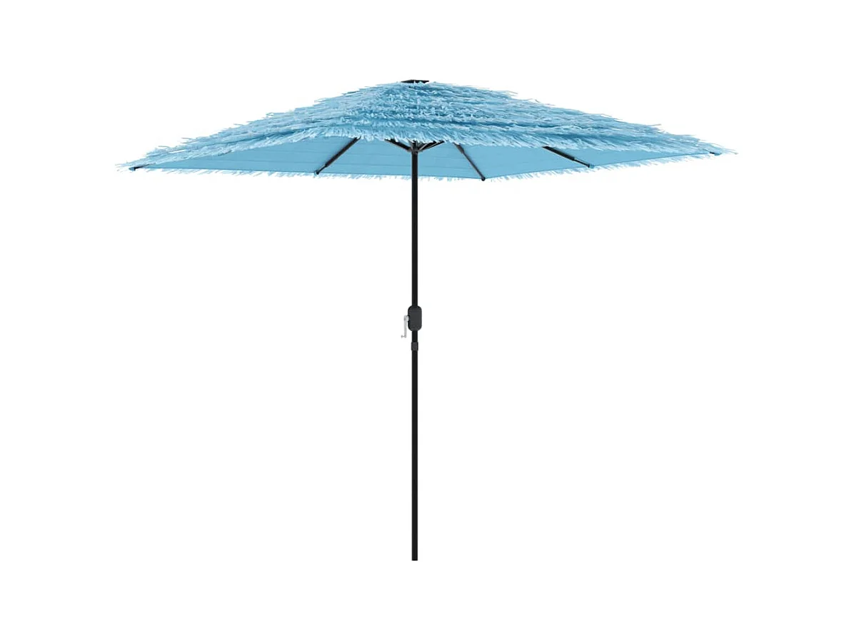 Parasol de jardin-Parasol d'extérieur avec mât en acier bleu 248x248x248 cm