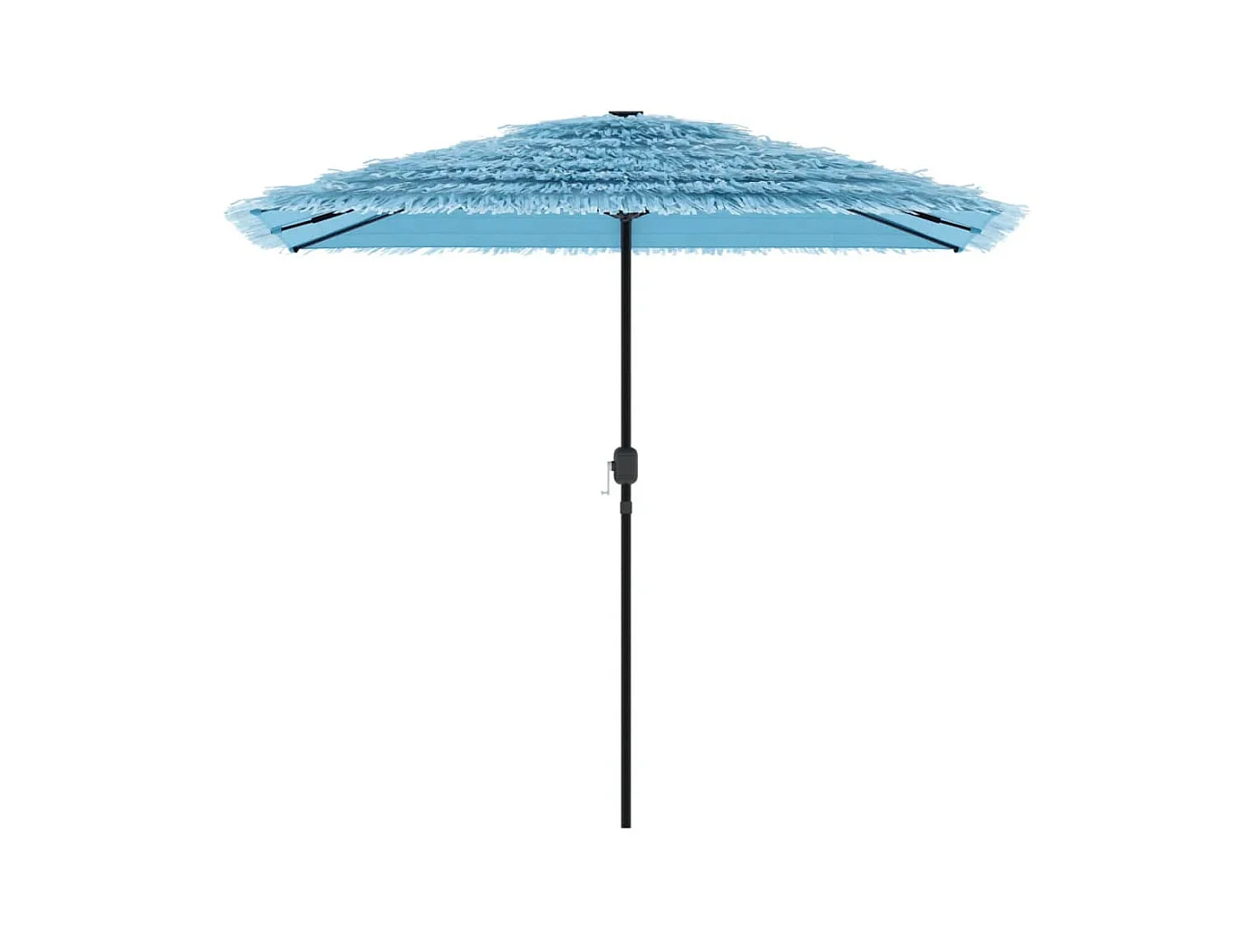 Parasol de jardin-Parasol d'extérieur avec mât en acier bleu 248x248x248 cm