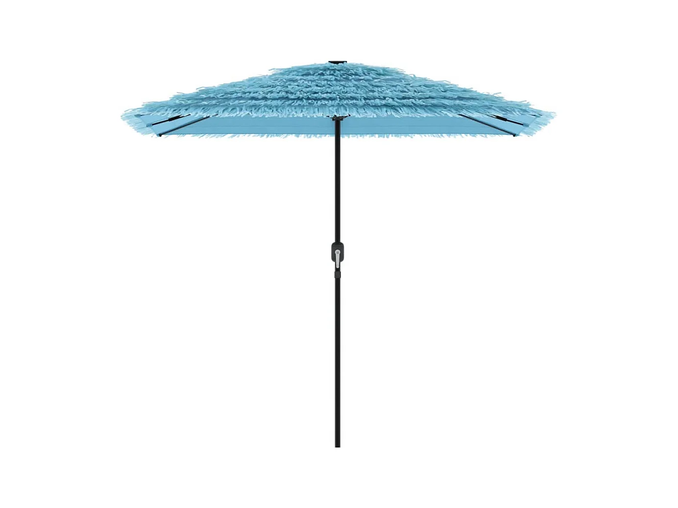 Parasol de jardin-Parasol d'extérieur avec mât en acier bleu 248x248x248 cm