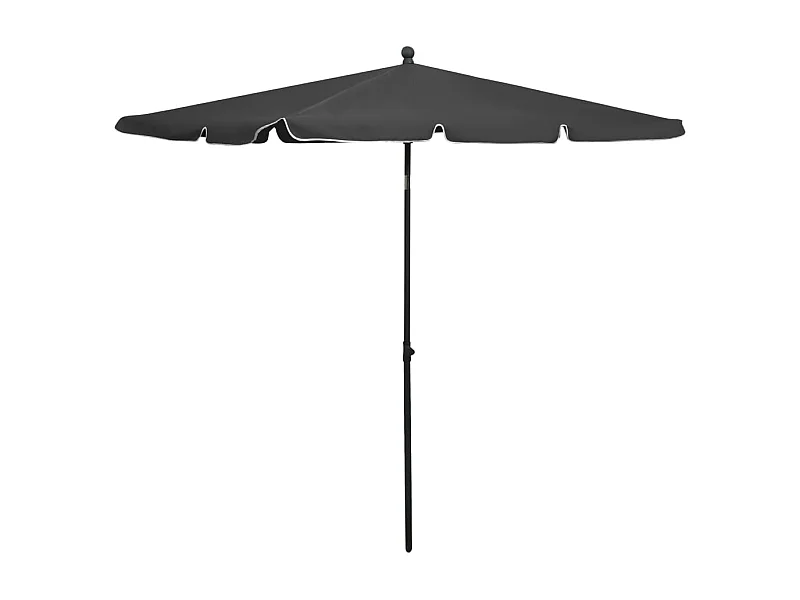 Parasol de jardin-Parasol d'extérieur avec mât 210x140 cm Anthracite
