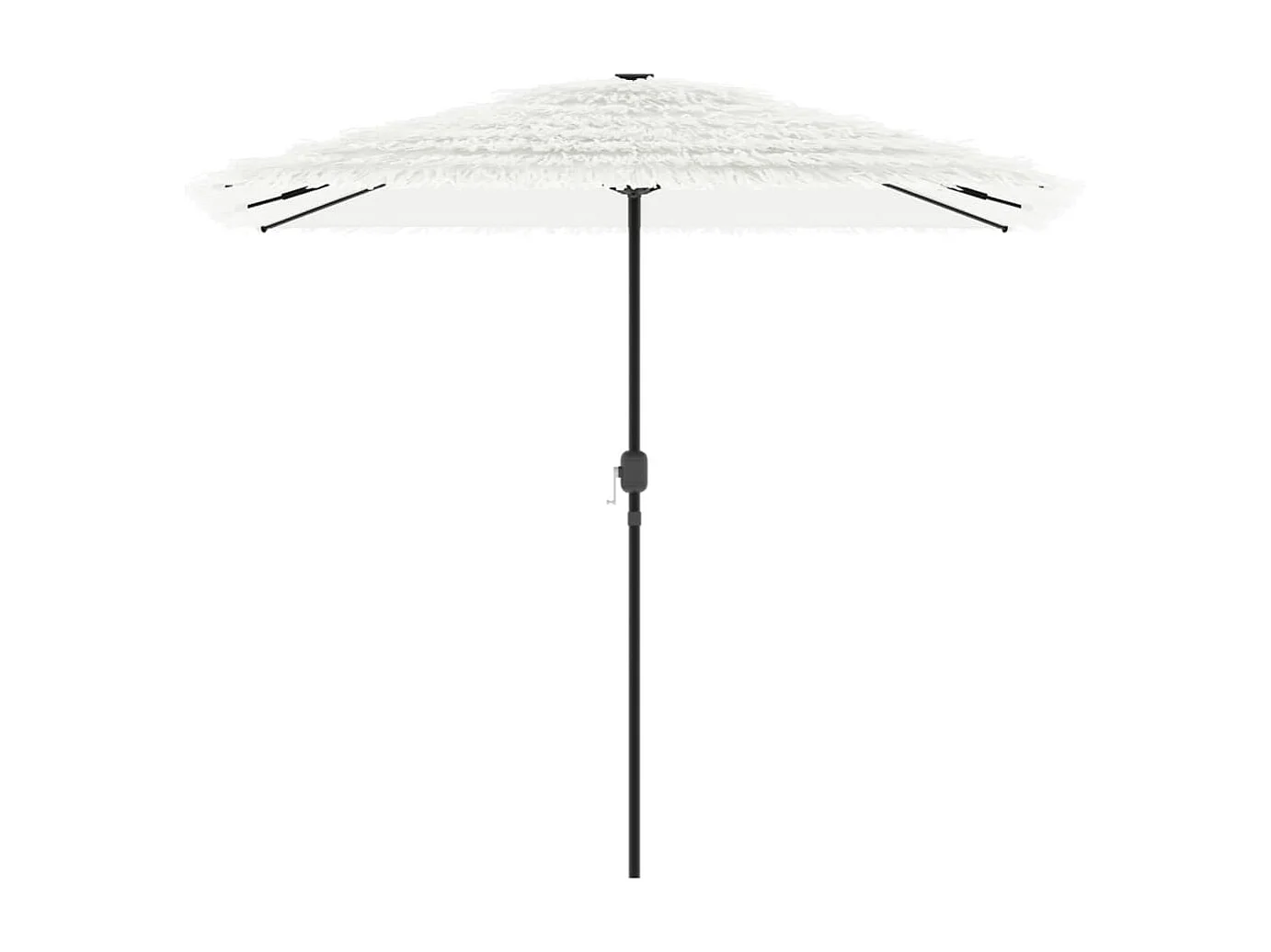Parasol de jardin-Parasol d'extérieur avec mât en acier blanc 248x248x248 cm