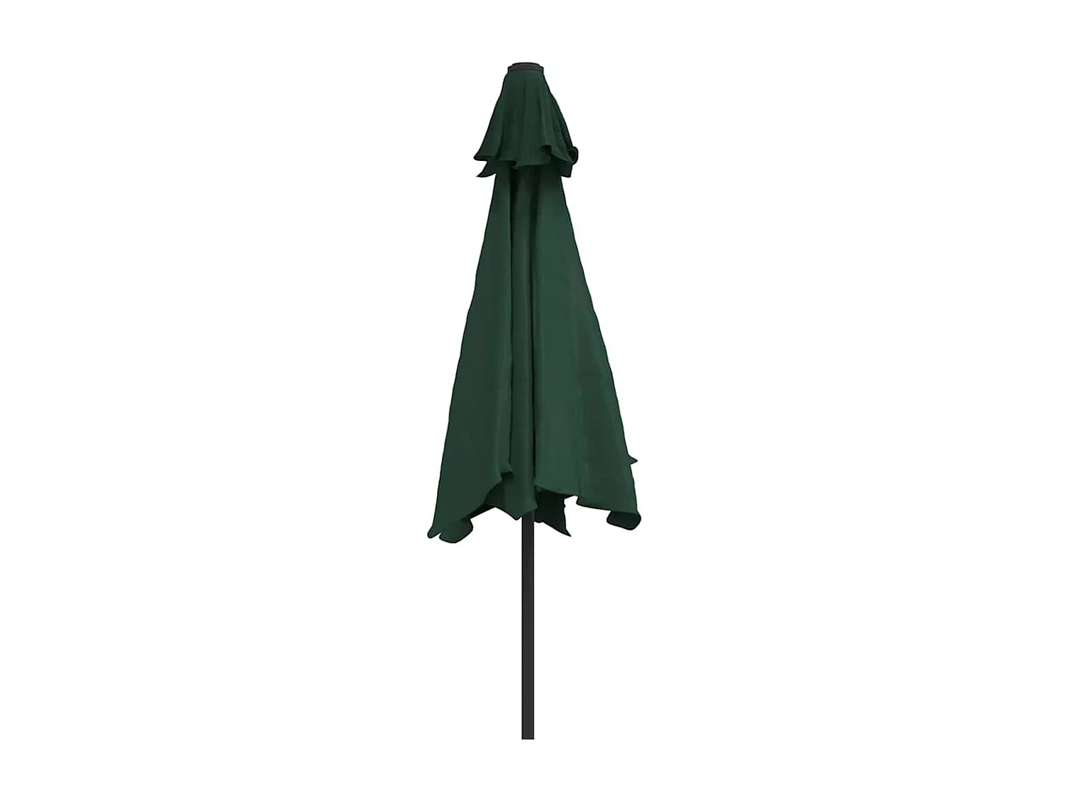 Parasol de jardin en porte-à-faux avec LED 3 m vert