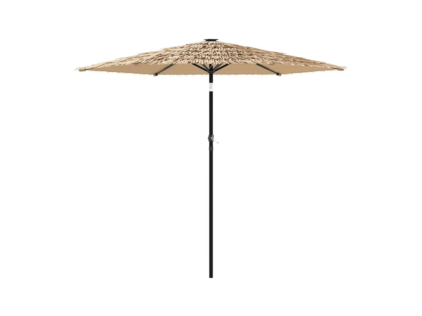 Parasol de jardin-Parasol d'extérieur avec mât en acier marron 268x268x226 cm